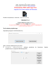 Object-Oriented Programming Project Assignment