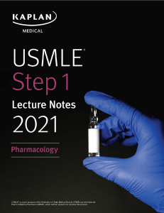 Kaplan USMLE Step 1 Pharmacology Lecture Notes 2021