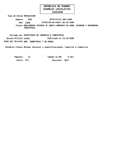 Reglamento T&eacute;cnico de Higiene y Seguridad Industrial Panam&aacute;