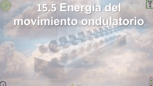Energ&iacute;a del movimiento ondulatorio: ondas y potencia