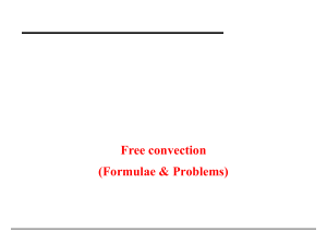 Free Convection: Formulae & Problems