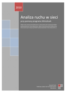 Analiza ruchu sieciowego z Wireshark - Podstawy audytu