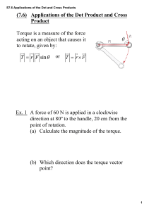 Applications of Dot and Cross Products in Physics