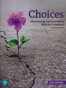 Choices: Interviewing and Counselling Skills for Canadians 8th Ed.