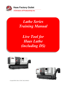 Haas Lathe Live Tool Training Manual