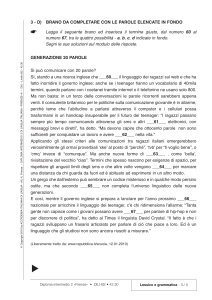 Esercizio di comprensione italiano B2