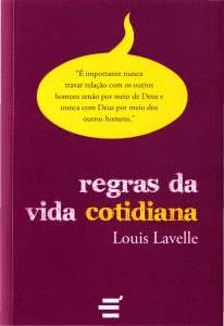 Regras da Vida Cotidiana - Louis Lavelle