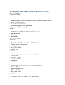 CAPE Communication Studies High Level Quiz