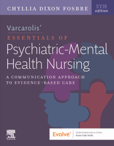 Varcarolis' Essentials of Psychiatric-Mental Health Nursing 5th Ed
