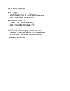 Deep Sea Summary: Zones, Conditions, Adaptations