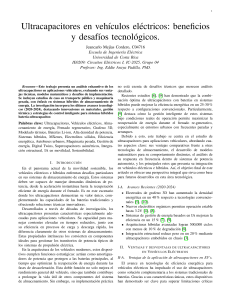 Ultracapacitores en veh&iacute;culos el&eacute;ctricos: beneficios y desaf&iacute;os