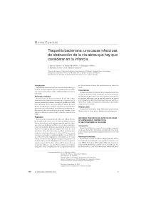 Traque&iacute;tis bacteriana en ni&ntilde;os: estudio cl&iacute;nico