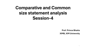 Comparative & Common-Size Statement Analysis
