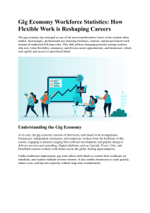 Gig Economy Workforce Statistics: Flexible Work Trends