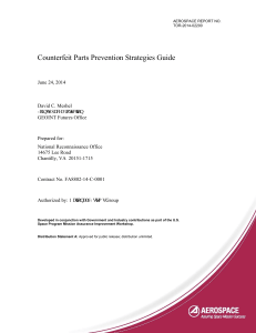 Counterfeit Parts Prevention Strategies Guide