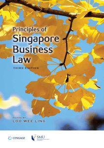 Principles of Singapore Business Law 3rd Ed Textbook