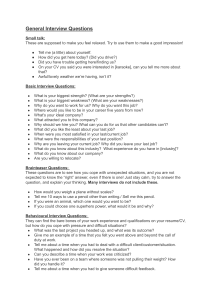 General Interview Questions Guide