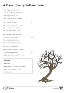 A Poison Tree by William Blake - Poem & Glossary