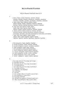 Clavis Exercitiorum Latinarum: Coniugationes & Declinationes