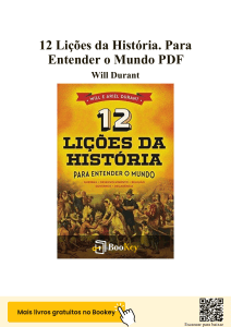 12 Li&ccedil;&otilde;es da Hist&oacute;ria. Para Entender o Mundo