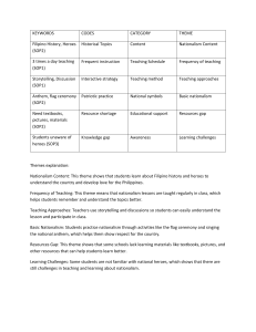 Filipino History Teaching: Nationalism & Heroes Methods