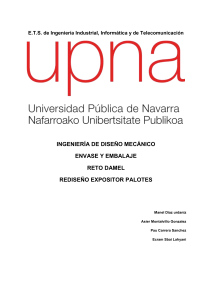 Redise&ntilde;o expositor palotes Damel: proyecto de ingenier&iacute;a