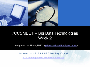 Big Data Technologies Week 2: Data Collection & Preparation