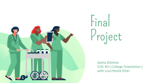 Final Project: Radiology Technician Career Plan