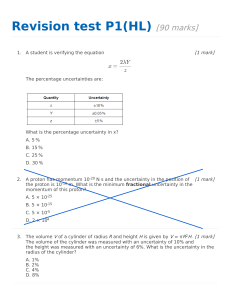 IB Physics HL Revision Test P1