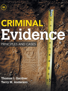Criminal Evidence: Principles and Cases Textbook