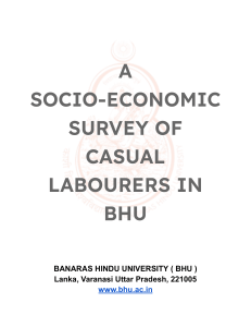 Socio-Economic Survey of Casual Labourers in BHU