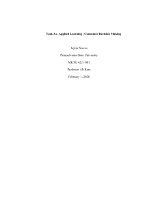 Conjoint Analysis in Consumer Decision Making: A Bubble Tea Shop Reflection