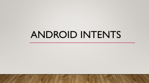 Android Intents Tutorial