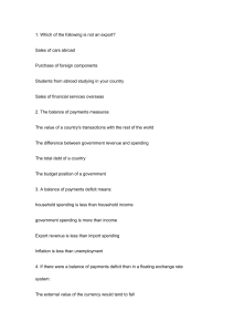 Economics Quiz: Trade and Balance of Payments