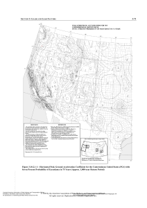 AASHTO Seismic Load Factors: PGA Map for US