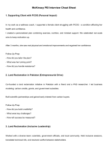 McKinsey PEI Interview Cheat Sheet