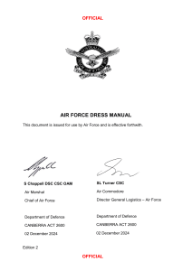 Air Force Dress Manual 2024 Edition