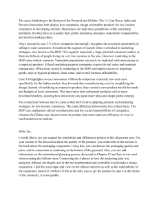 Marketing to Bottom of Pyramid & Gillette Case Analysis