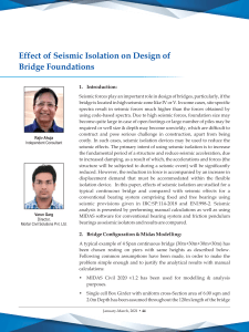Seismic Isolation Effect on Bridge Foundation Design