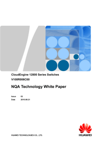 Huawei CloudEngine 12800 NQA Technology White Paper