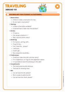 Traveling Abroad 101: Restaurant Vocabulary