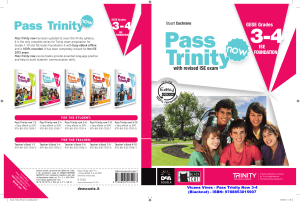 Pass Trinity now GESE Grades 3-4 ISE Foundation Coursebook