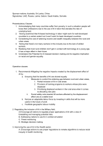 AI Impact & Regulation: A Draft Resolution