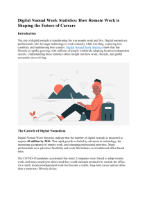 Digital Nomad Work Statistics: Remote Work Trends