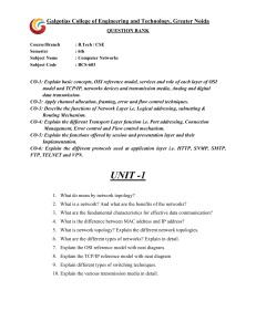 Computer Networks Question Bank B.Tech CSE