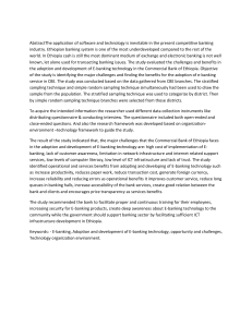 Challenges and Benefits of E-banking Adoption in Ethiopia