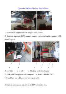 Pneumatic Marking Machine User Guide