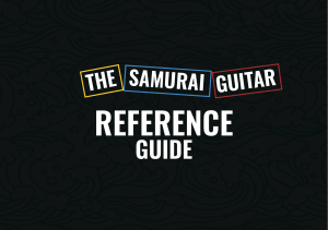 The Samurai Guitar Reference Guide: Music Theory for Guitarists