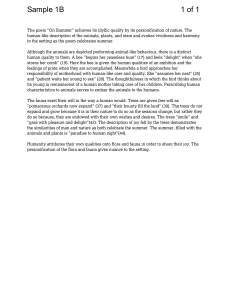 Literary Analysis of "On Summer" Poem