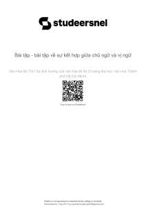 Subject-Verb Agreement Exercises